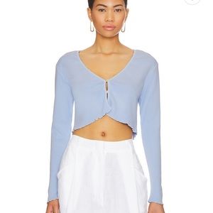 Tularosa Green Sylvie Top in Sky Blue
